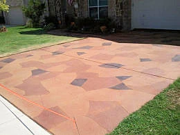 concrete driveway